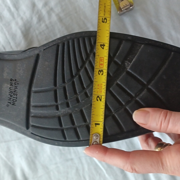 JOHNSTON & MURPHY SHEEPSKIN BROWN DRESS LACE UP SHOE 13M FITS LIKE 12M - Picture 14 of 14